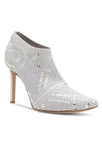 Nine West Półbuty MAJDY FF-1717 Srebrny. Kolor: srebrny. Materiał: materiał #2