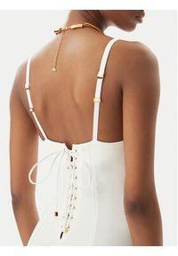 Elisabetta Franchi Sukienka koktajlowa AB74852E2 360 Biały Regular Fit. Kolor: biały. Materiał: syntetyk. Styl: wizytowy #3