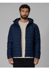4f - 4F Kurtka z wypełnieniem syntetycznym męska - granatowa M. Okazja: na co dzień. Kolor: niebieski. Materiał: syntetyk. Styl: casual, klasyczny #1
