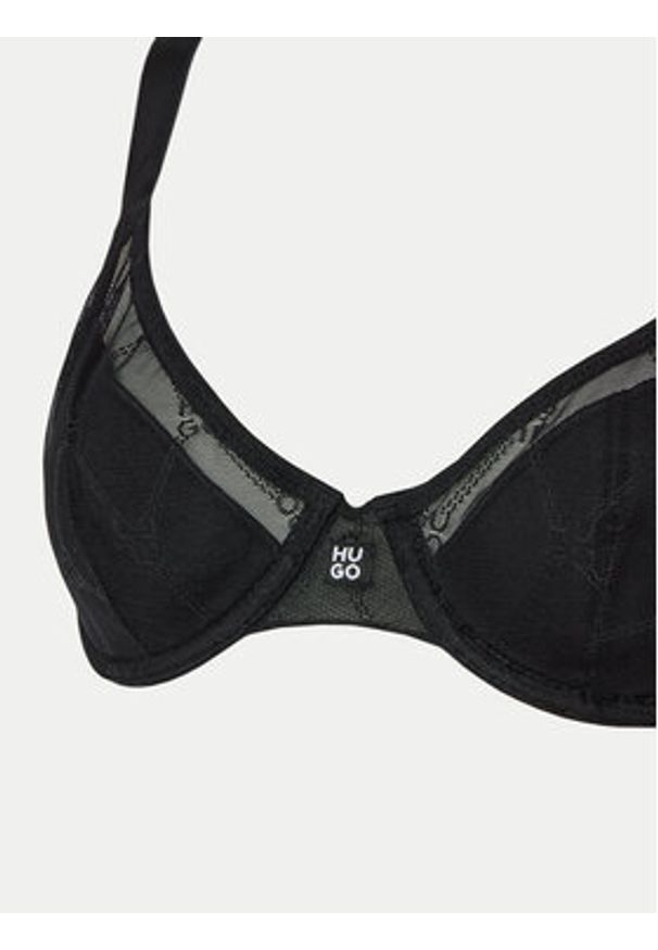 Hugo Biustonosz z fiszbiną 50527186 Czarny. Kolor: czarny. Materiał: syntetyk