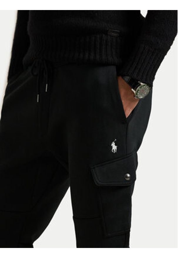 Polo Ralph Lauren Spodnie materiałowe 710980340003 Czarny Regular Fit. Kolor: czarny. Materiał: bawełna