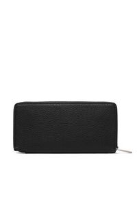 Calvin Klein Portfel Foil Emboss Long Zip Around LV04D1242G Czarny. Kolor: czarny. Materiał: skóra #3
