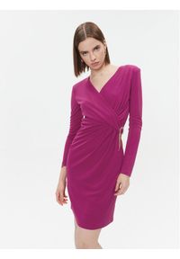 Fracomina Sukienka koktajlowa FQ23WD1007W62601 Różowy Slim Fit. Kolor: różowy. Styl: wizytowy #1