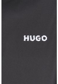 Hugo - HUGO kurtka bomber 50466282 męski kolor czarny przejściowa. Kolor: czarny. Materiał: materiał #5