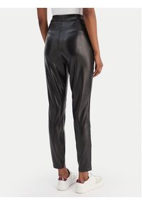 BOSS Legginsy C_Taskin 50551469 Czarny Slim Fit. Kolor: czarny. Materiał: skóra #5