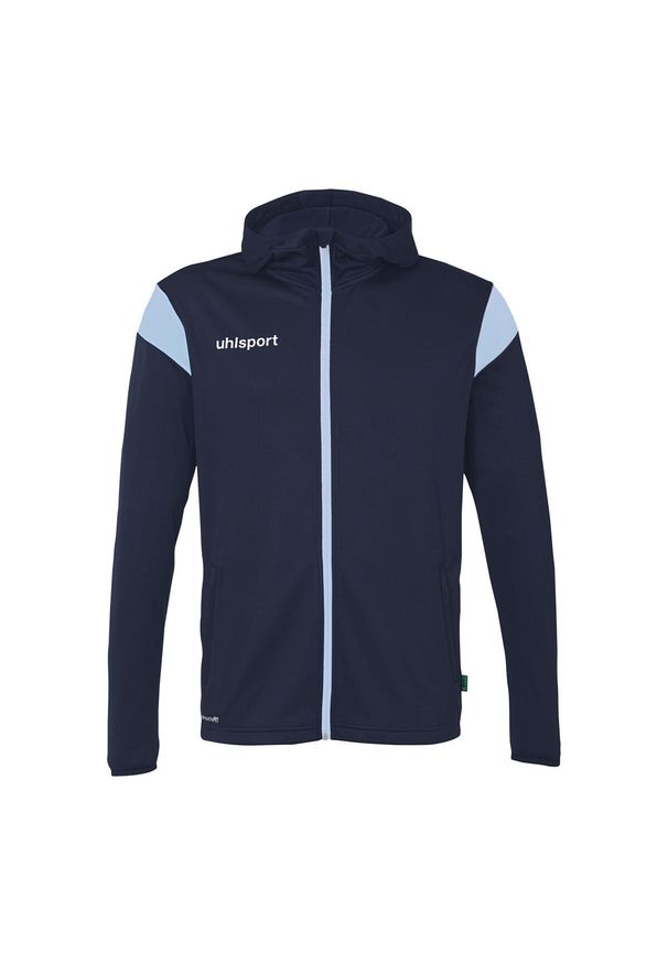 UHLSPORT - Bluza dresowa z kapturem Uhlsport Squad 27. Okazja: na uczelnię. Kolor: niebieski. Materiał: dresówka. Styl: sportowy