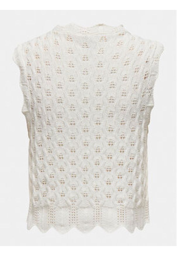 only - ONLY Bluzka Luna 15291602 Écru Regular Fit. Materiał: bawełna