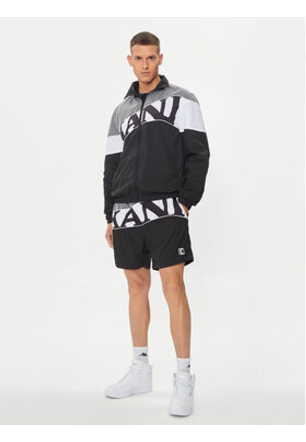 Karl Kani Szorty sportowe Wavy Retro 6013814 Czarny Loose Fit. Kolor: czarny. Materiał: syntetyk. Styl: sportowy, retro