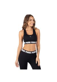 Puma - Stanik fitness PUMA Strong. Kolor: czarny. Sport: fitness