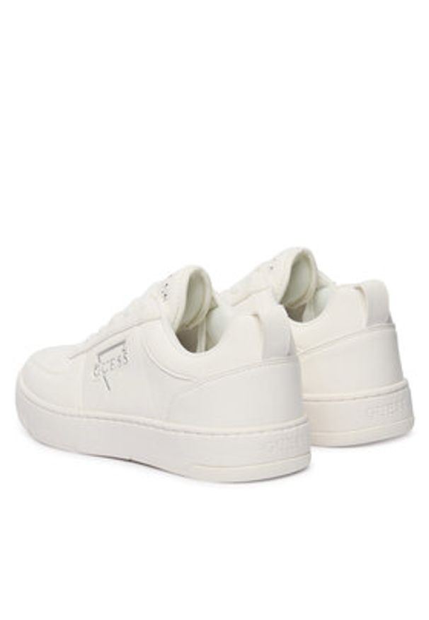 Guess Sneakersy FMFVEN ELE12 Biały. Kolor: biały. Materiał: skóra