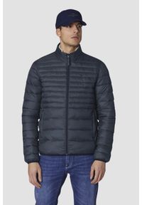 Aeronautica Militare - AERONAUTICA MILITARE Granatowa męska pikowana kurtka JACKET, Rozmiar 54. Kolor: niebieski