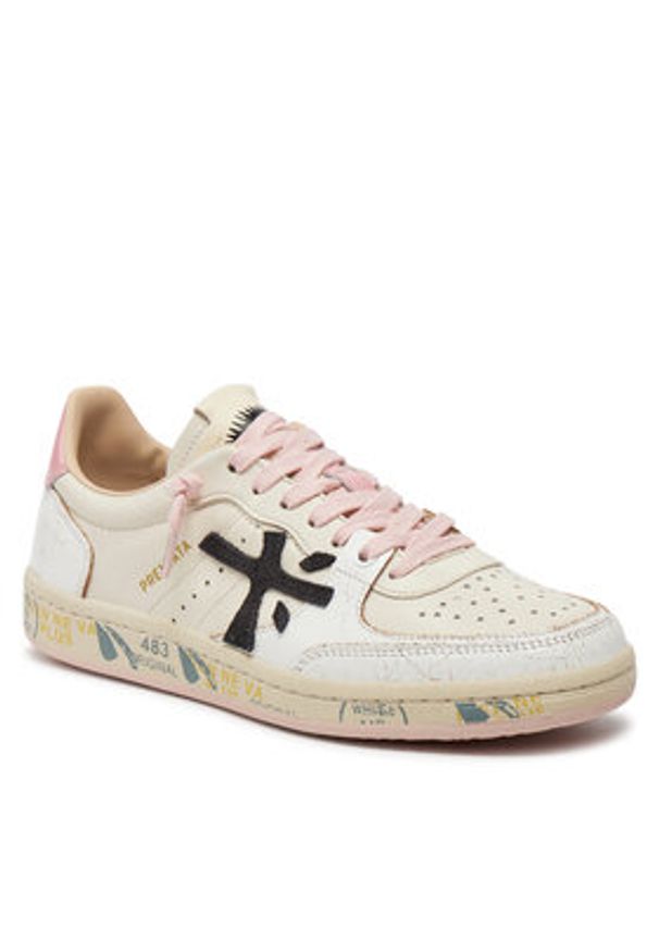 Premiata Sneakersy Bsktclad BSKT CLAYD VAR 6783 Écru. Materiał: skóra