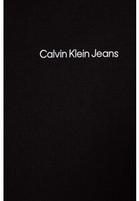 Calvin Klein Jeans t-shirt bawełniany dziecięcy kolor czarny z nadrukiem. Kolor: czarny. Materiał: bawełna. Wzór: nadruk. Styl: klasyczny #2