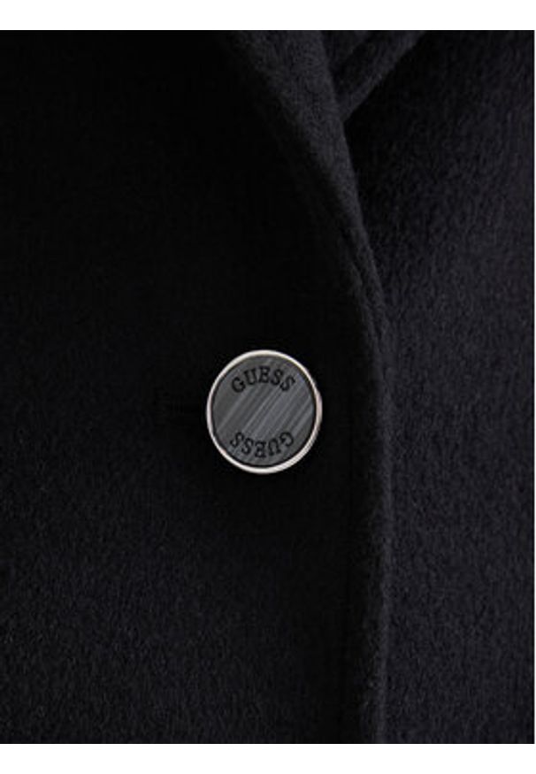 Guess Płaszcz wełniany W5BL19 W2642 Czarny Regular Fit. Kolor: czarny. Materiał: syntetyk
