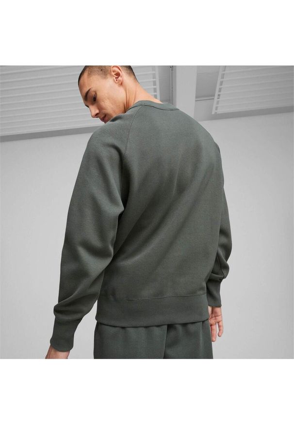 Bluza Puma Sweatshirt Classics, Mężczyźni. Kolor: zielony. Materiał: materiał, bawełna. Sport: fitness