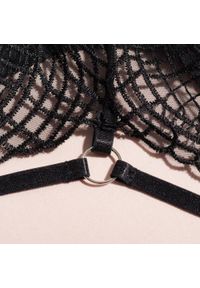 Intica - Komplet bielizny ze strapsami na romantyczne okazje Elizabeth. Kolor: czarny. Materiał: tkanina #7