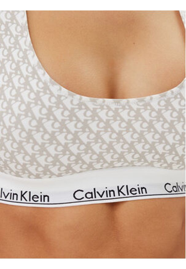 Calvin Klein Underwear Biustonosz top 0000F3785E Szary. Kolor: szary. Materiał: bawełna