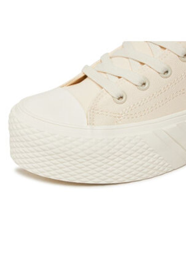 ONLY Shoes Trampki Ovia 15317422 Écru. Materiał: materiał