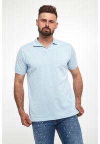 Karl Lagerfeld - Polo męskie z logo KARL LAGERFELD. Typ kołnierza: polo