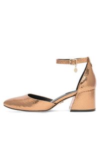 Nine West Czółenka FARIA FF-2377 Brązowy. Kolor: brązowy. Materiał: skóra