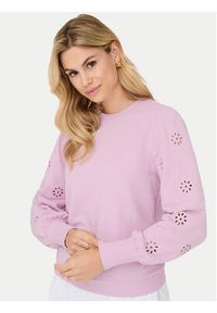 only - ONLY Bluza Femme 15315687 Różowy Regular Fit. Kolor: różowy. Materiał: bawełna #7