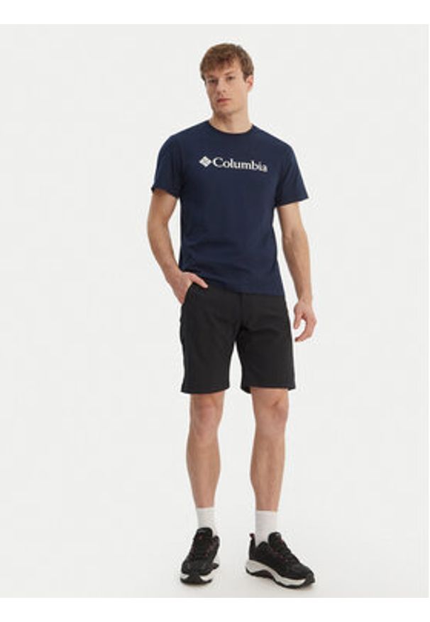 columbia - Columbia T-Shirt Basic Logo™ 2155001 Granatowy Regular Fit. Kolor: niebieski. Materiał: bawełna