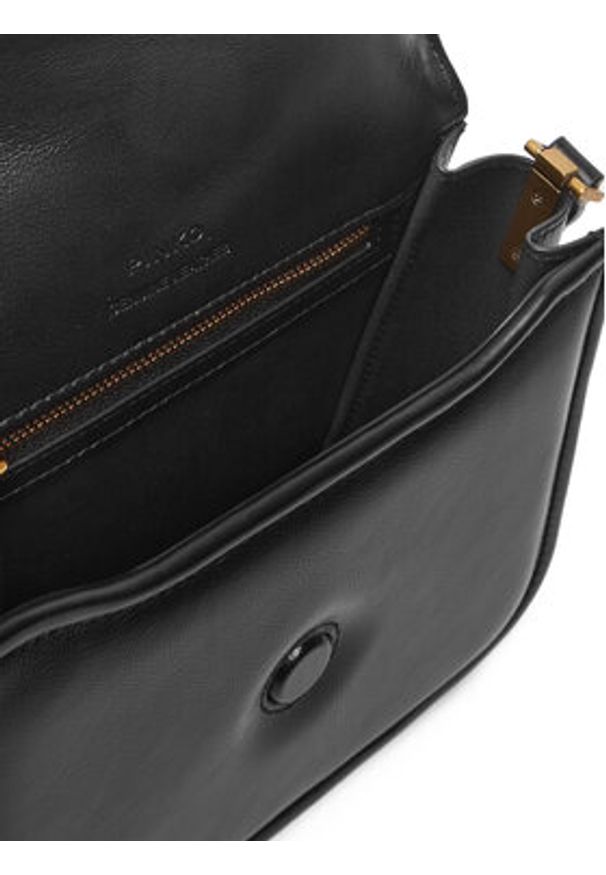 Pinko - PINKO Torebka Love Box Bag Fl Mini PE 25 PLTT 104297 A26J Czarny. Kolor: czarny. Materiał: skórzane