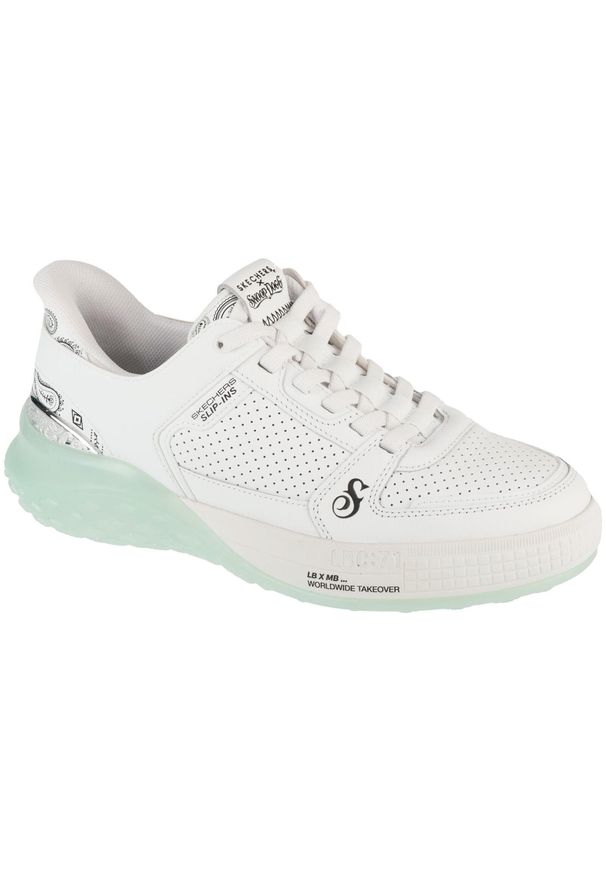 skechers - Buty sportowe Sneakersy męskie, Slip-Ins: Snoop Sizzle Toke. Kolor: biały, czarny. Sport: turystyka piesza