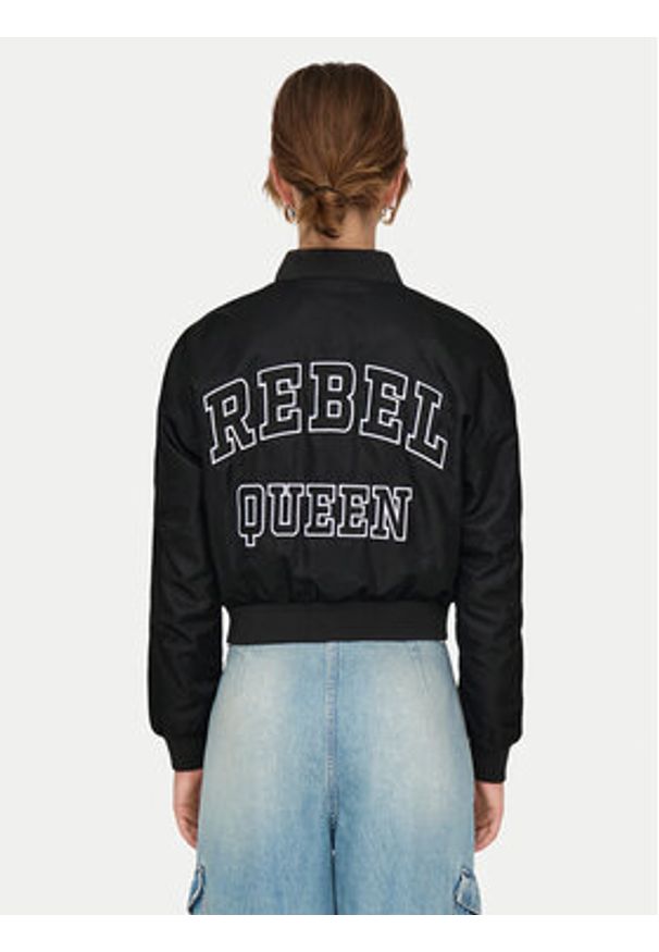 only - ONLY Kurtka bomber Tatjano 15336394 Czarny Regular Fit. Kolor: czarny. Materiał: syntetyk