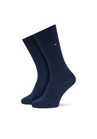 TOMMY HILFIGER - Tommy Hilfiger Zestaw 2 par wysokich skarpet męskich 100001496 Niebieski. Kolor: niebieski. Materiał: materiał, bawełna #5