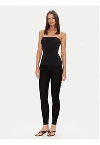 Wolford Top Fatal 50799 Czarny Slim Fit. Kolor: czarny. Materiał: syntetyk #3