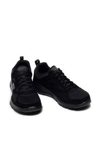 skechers - Skechers Sneakersy Ezdez 52748/BBK Czarny. Kolor: czarny. Materiał: zamsz, skóra