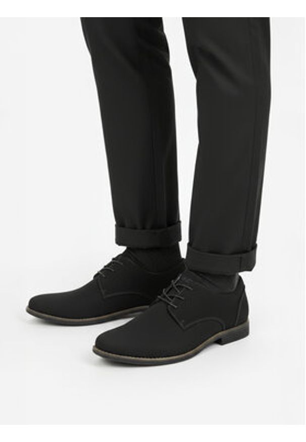 Lanetti Półbuty CEO-VEGA-01 MBS Czarny. Kolor: czarny. Materiał: materiał