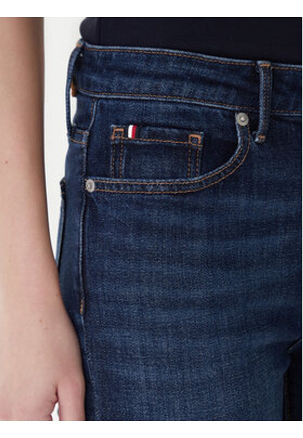 TOMMY HILFIGER - Tommy Hilfiger Jeansy WW0WW42490 Granatowy Bootcut Fit. Kolor: niebieski