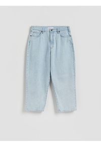 Reserved - Jeansy barrel leg - niebieski. Kolor: niebieski #1