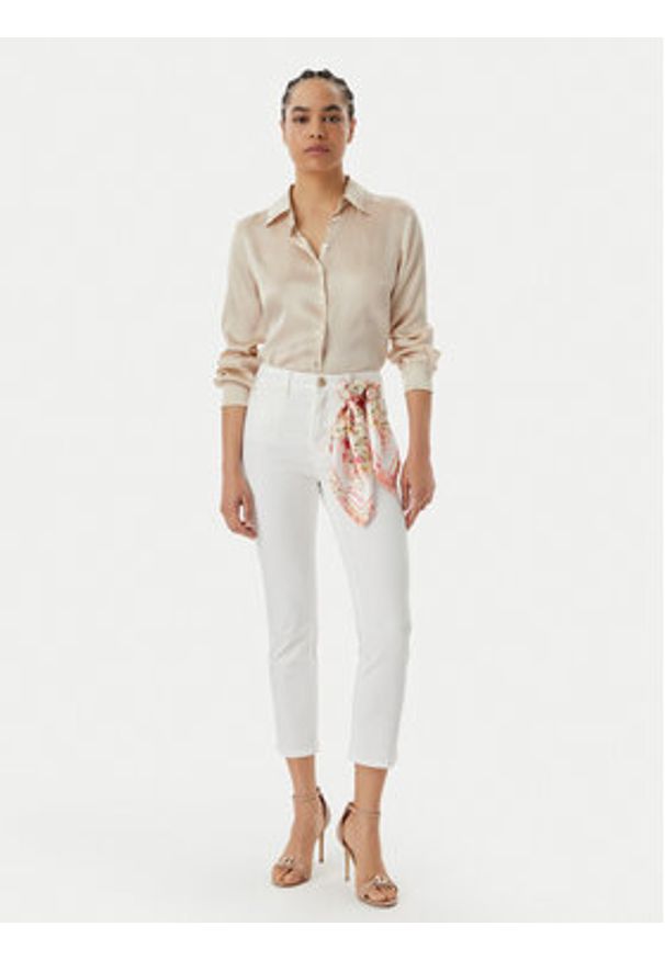 Guess Jeansy W5GA91 W93CM Biały Skinny Fit. Kolor: biały