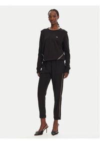 Liu Jo Sport Bluza TA5039 JS182 Czarny Relaxed Fit. Kolor: czarny. Materiał: wiskoza. Styl: sportowy #5