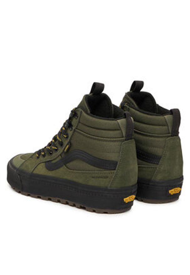 Vans Tenisówki MTE Sk8-Hi Waterproof Insulated VN000DAQ2031 Khaki. Kolor: brązowy. Materiał: materiał