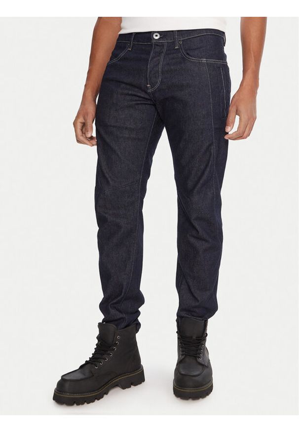 G-Star RAW - G-Star Raw Jeansy Contor 3D D27222-D316 Granatowy Slim Fit. Kolor: niebieski. Materiał: bawełna