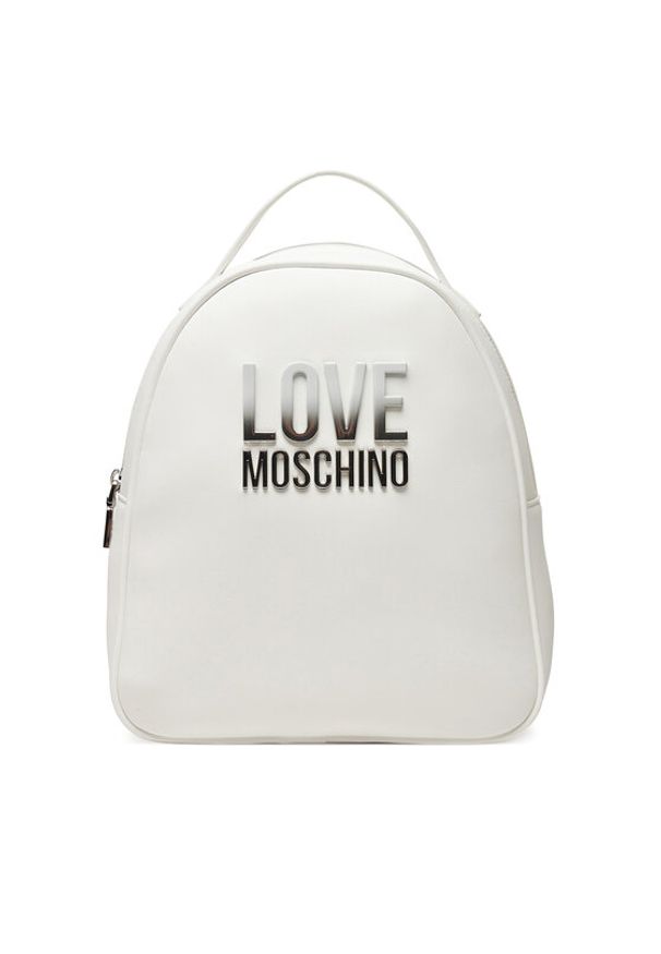 Love Moschino - LOVE MOSCHINO Plecak JC4258PP0MKD0100 Biały. Kolor: biały. Materiał: skóra