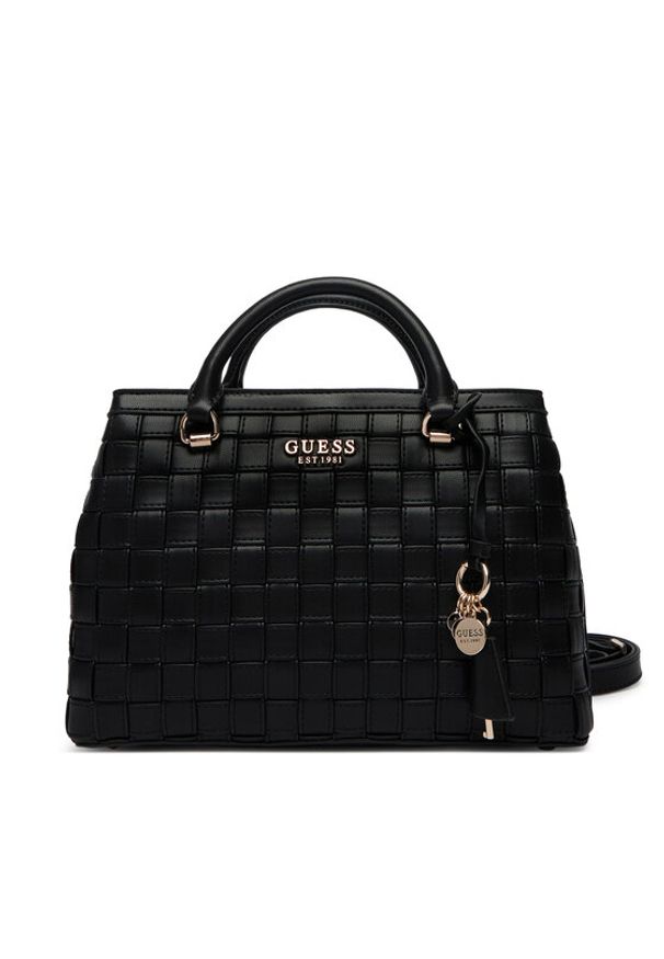 Guess Torebka Sandy HWWG84 18060 Czarny. Kolor: czarny. Materiał: skórzane