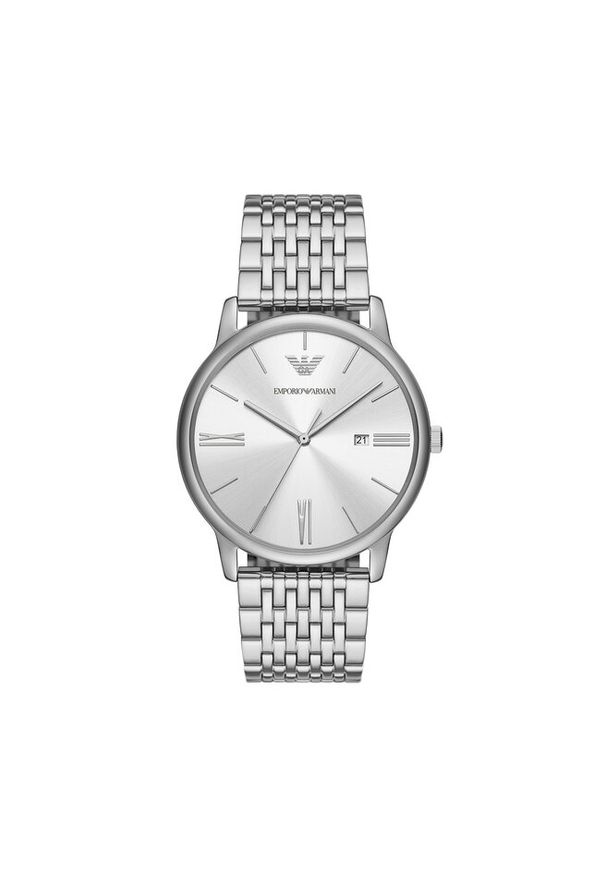 Zegarek Emporio Armani. Kolor: srebrny