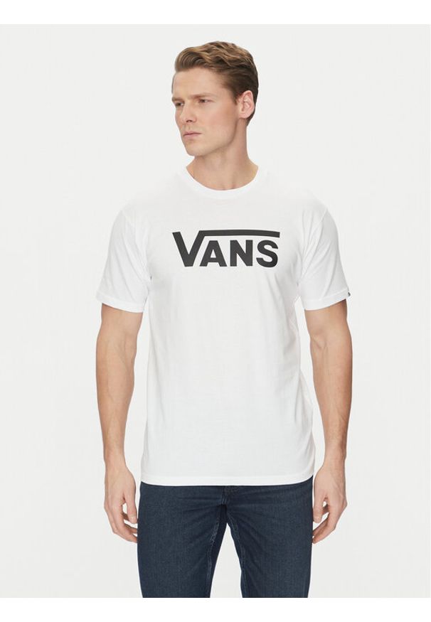 Vans T-Shirt Classic VN000GGGYB21 Biały Classic Fit. Kolor: biały. Materiał: bawełna