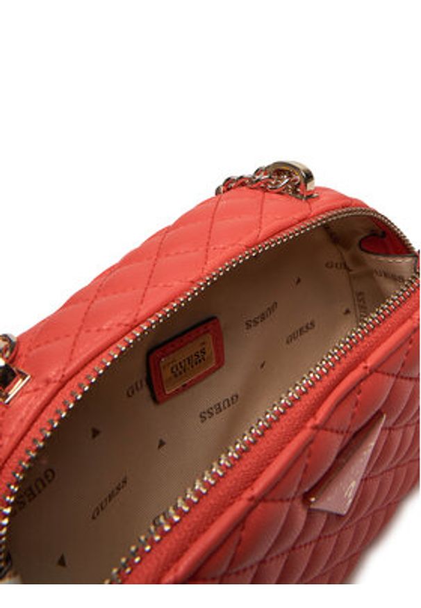 Guess Torebka HWEQG954174 Koralowy. Kolor: pomarańczowy. Materiał: skórzane