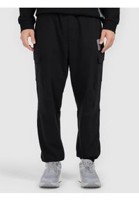 4f - 4F Spodnie dresowe joggery męskie - czarne XL. Kolor: czarny. Materiał: dresówka #2