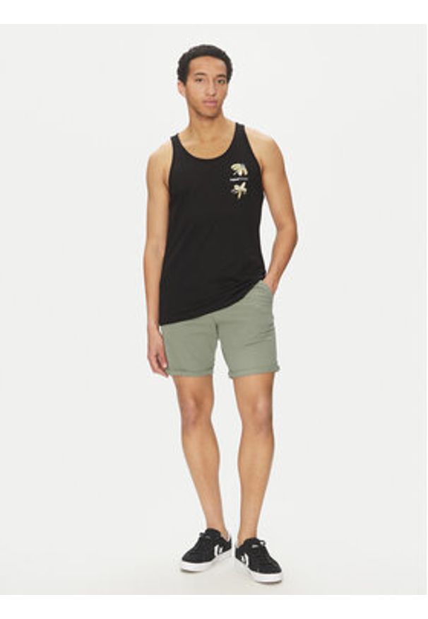 Jack & Jones - Jack&Jones Szorty materiałowe Marco 12269494 Zielony Regular Fit. Kolor: zielony. Materiał: bawełna