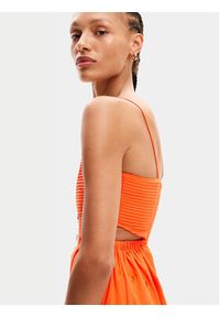 Desigual Sukienka letnia Malver 24SWVW12 Pomarańczowy Regular Fit. Kolor: pomarańczowy. Materiał: bawełna. Sezon: lato #6