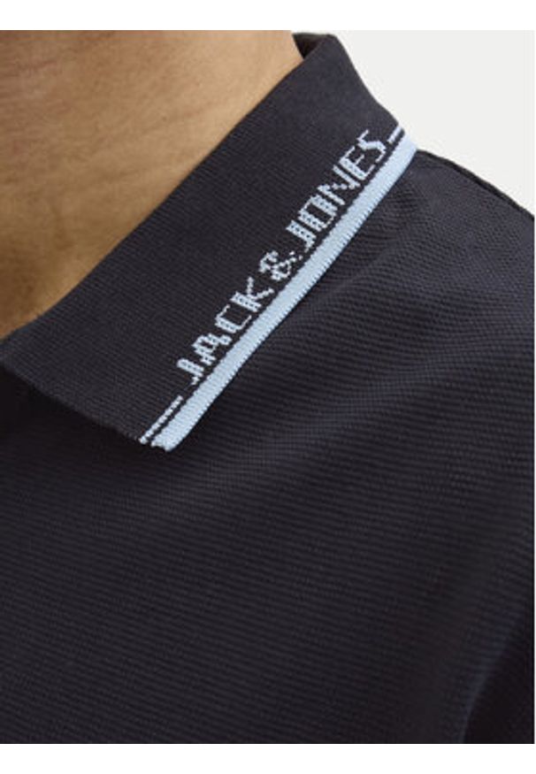 Jack & Jones - Jack&Jones Polo Pacer 12273303 Czarny Regular Fit. Typ kołnierza: polo. Kolor: czarny. Materiał: bawełna