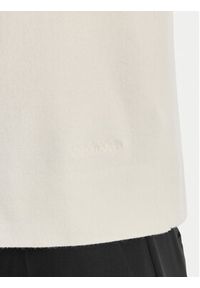 Calvin Klein T-Shirt LV147E303G Écru Regular Fit. Kolor: kremowy. Materiał: wiskoza #2
