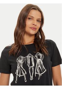 Vero Moda T-Shirt Romy 10320297 Czarny Regular Fit. Kolor: czarny. Materiał: bawełna #6